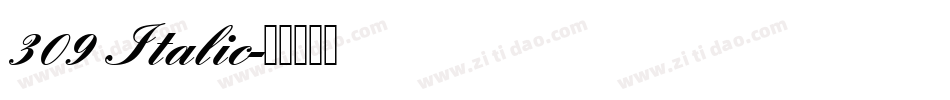 309 Italic字体转换